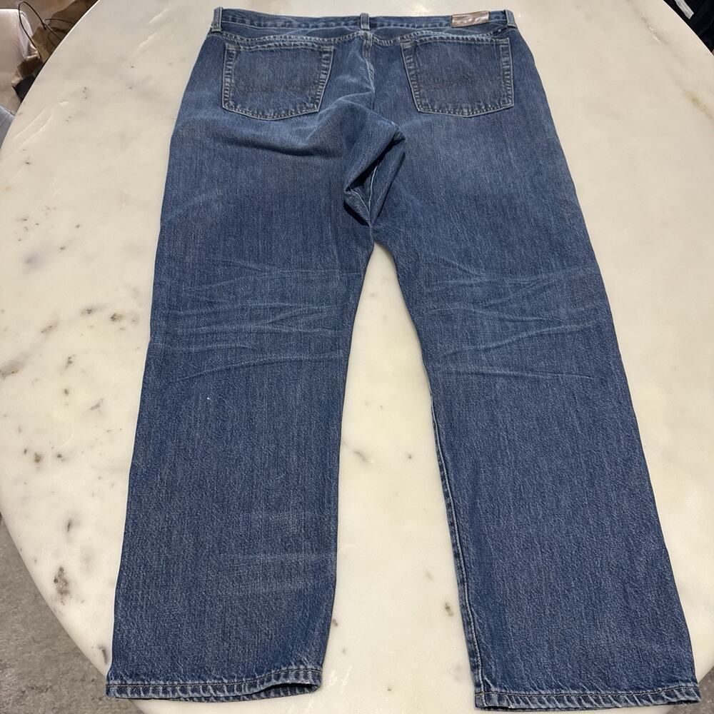 Lucky Brand Jeans 14/32 Button Fly Dylan Boyfriend Medium Wash Straight Leg - Picture 2 of 13